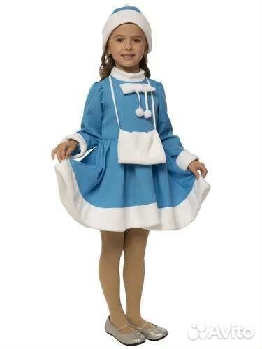 Костюм Снегурочка, Новый, р.104 - 134
