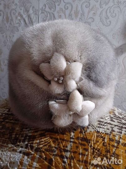 Шапка норковая женская