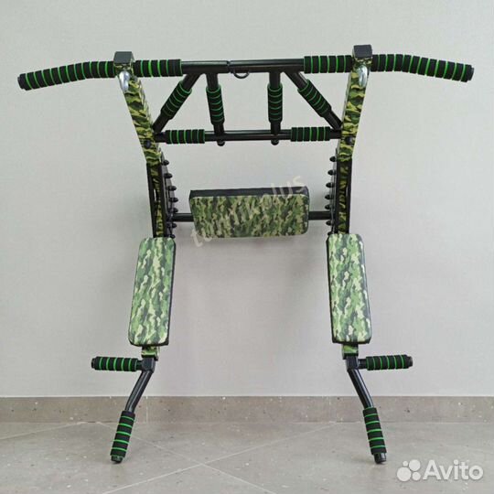 Турник брусья пресс 3 в 1 Мультихват камуфляж