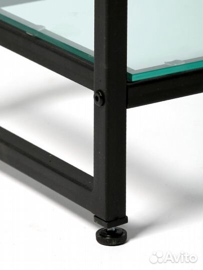 Стеллаж в стиле Лофт aс1760-20 со стеклянными полк