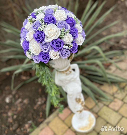 Букет из мыльных роз