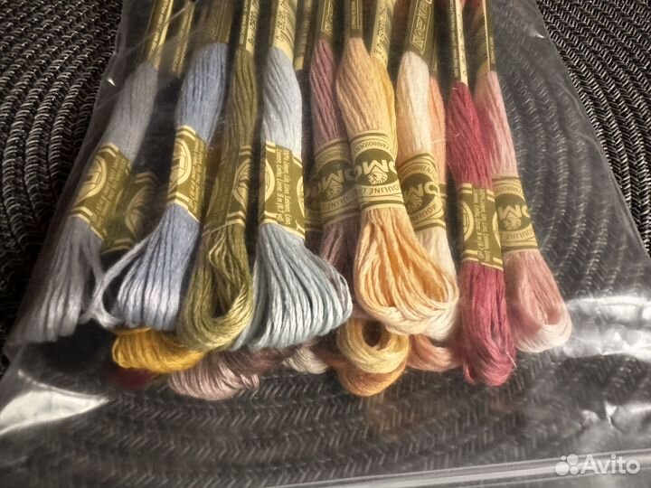 Мулине dmc. Лен. Эксклюзив 22 моточка по 8 метров