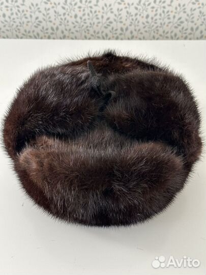 Норковая шапка мужская ушанка