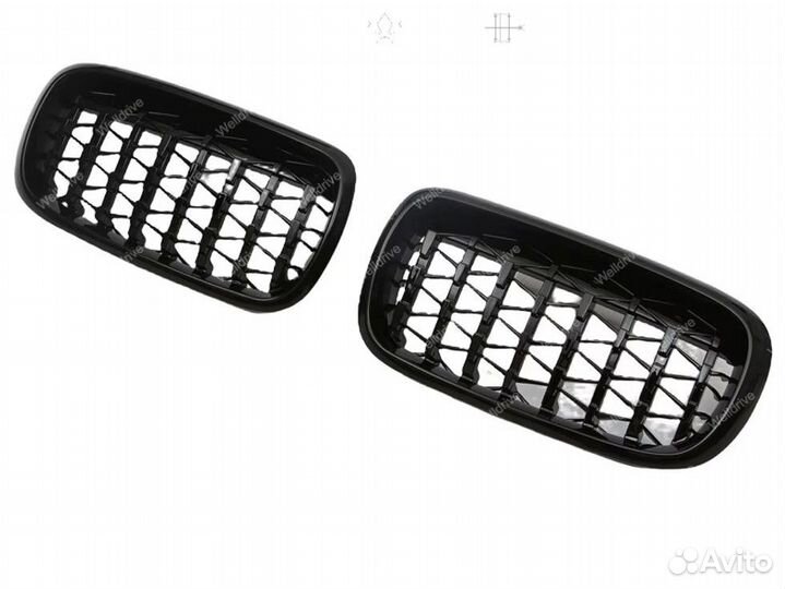 Ноздри BMW X5 F15 X6 F16 Diamond черные