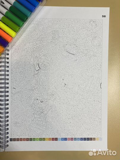 Раскраска по номерам disney love story