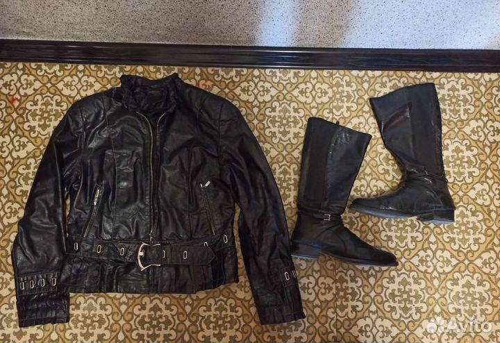 Куртка кожаная женская