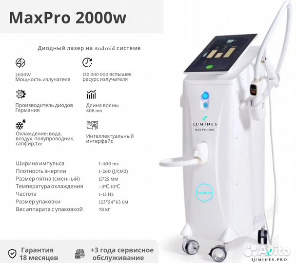 Диодный лазер люминес Max’Pro 2000