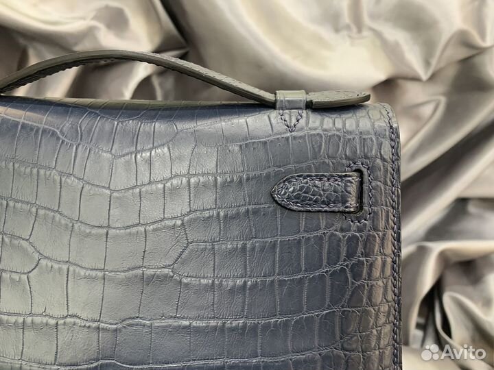 Сумка Hermes Kelly Pochette 22 Dark Blue