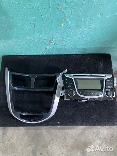 Штатная магнитола на hyundai solaris 1 с bluetooth