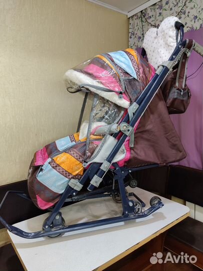 Санки-коляска Nika Ника детям 7-3 нд скандинавский