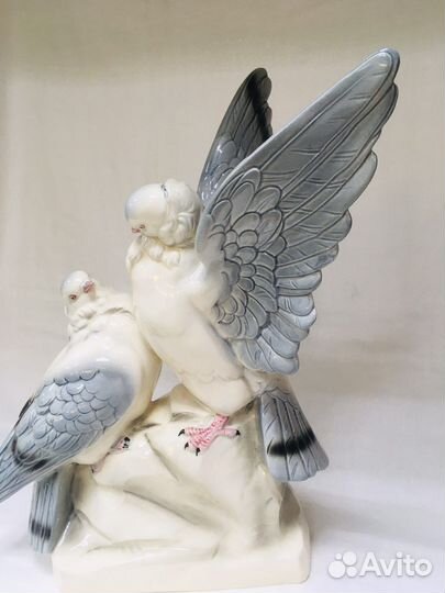 Старинная Статуэтка Пара голубей Германия