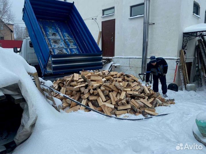 Дрова березовые. Колотые