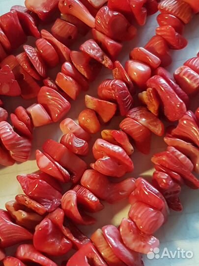 Бусины для рукоделия жемчуг, крошка коралла