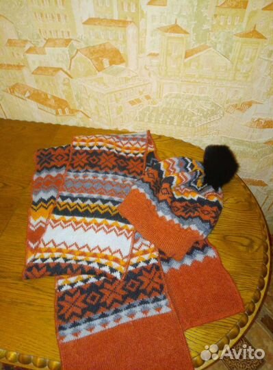 Шапка +шарф