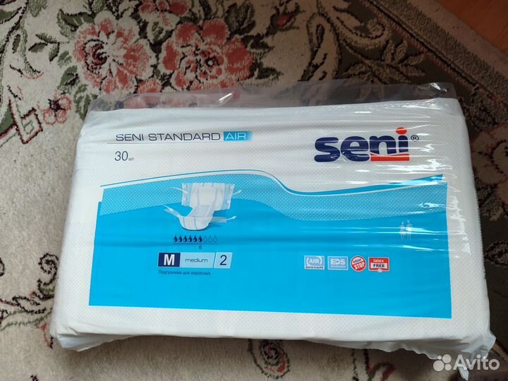 Памперсы для взрослых размер m по 30 штук