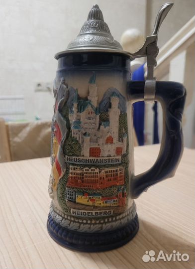 Пивная кружка с крышкой Германия