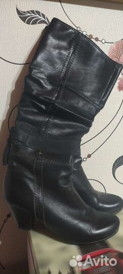 Сапоги женские из натуральной кожи 36 размер