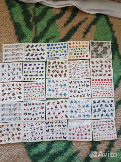 Водные наклейки на ногти