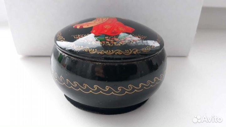 Шкатулка Жестово винтаж СССР