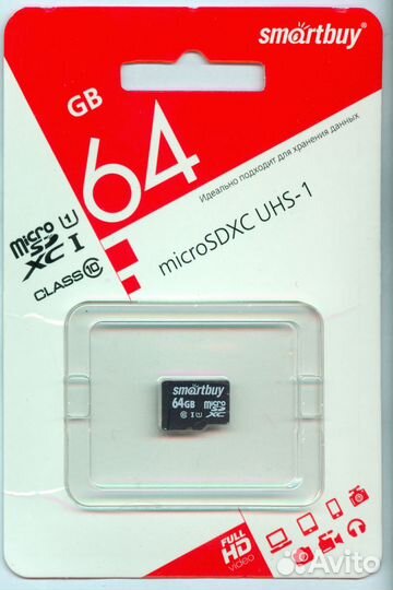 Карта памяти 64GB micro sdxc Class 10 /Taiwan