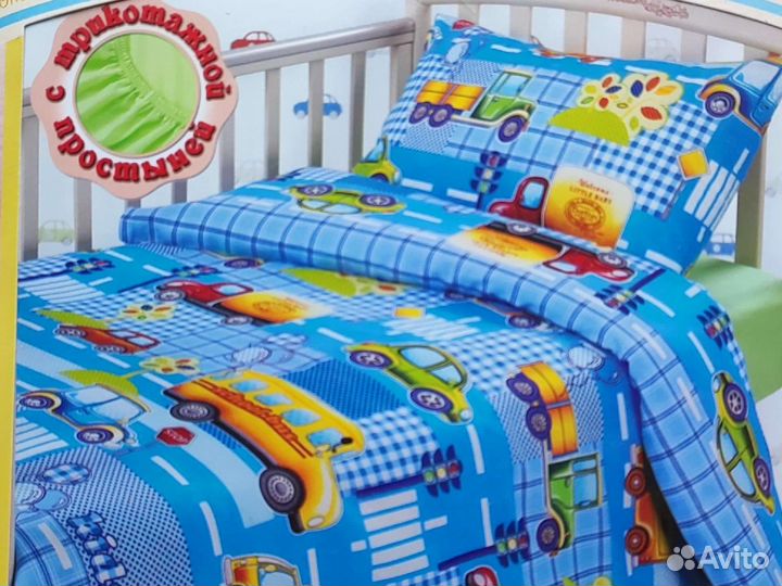 Трикотажное постельное белье новое в упаковке