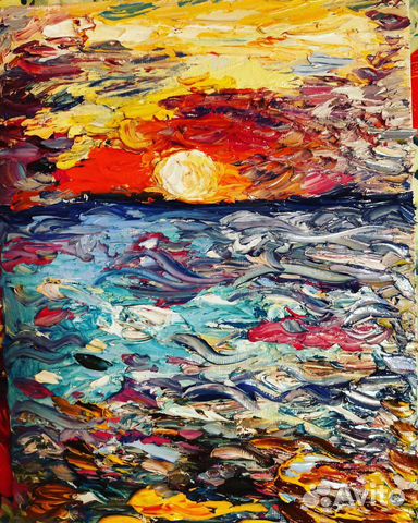 Авторская картина маслом. Love is, подарок