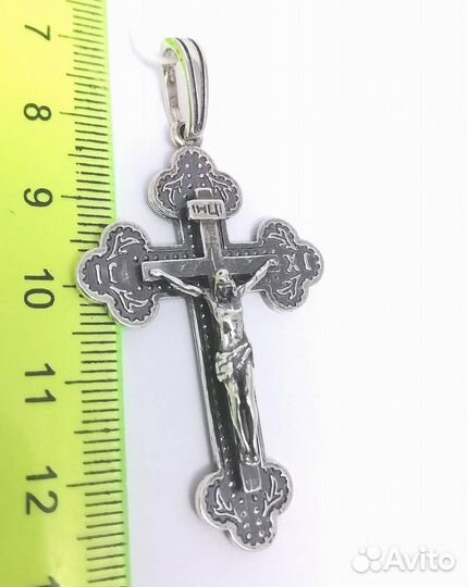 Серебро крест дк110523-222 7,70г