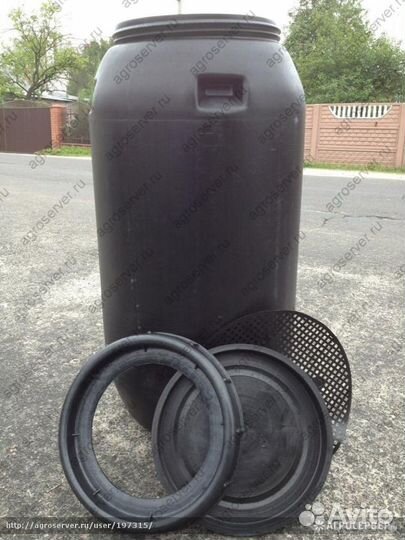 Бочка пластиковая 260 литров из под огурцов (Индия