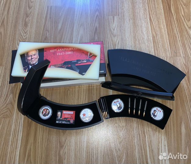 Наборы монет серебро Автомат Калашникова