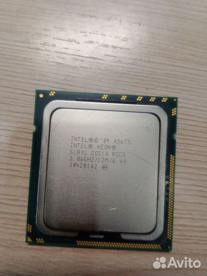 Процессор xeon x5675 6 ядер 12 потоков