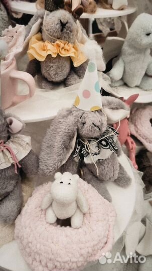 Зайка тедди ручной работы