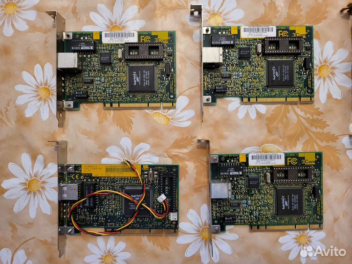 Новые Ретро PCI Сетевые карты 100mbps 3Com и Intel