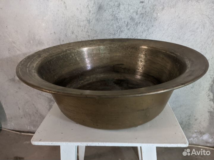 Латунный таз для варенья