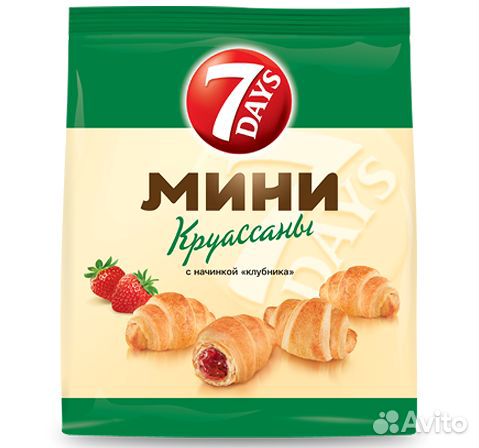 Круассан 7 Дейс (7Days) Мини Клубника 300г