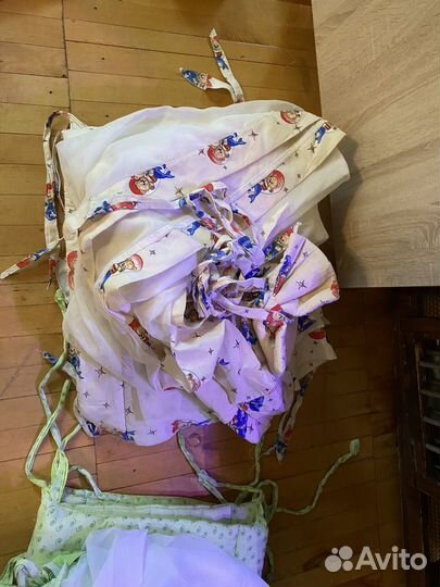 Бортики в кроватку плюс балдахин