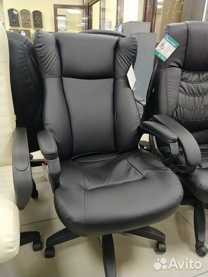 Кресло для руководителя Адмирал черное (иск/кожа)
