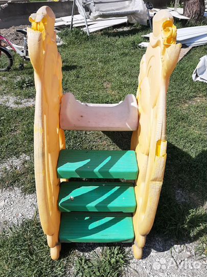 Детская горка пластиковая уличная бу