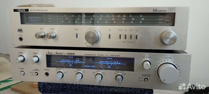 Ресивер DUX и усил. Fisher