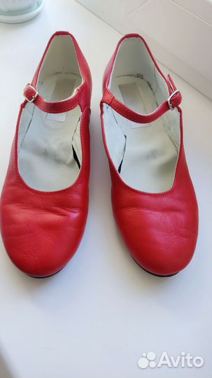 Туфли кожаные для народных танцев, девочке