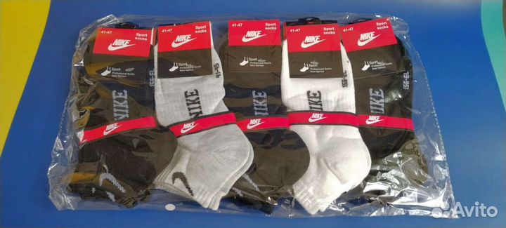 Мужские носки nike, adidas, reebok