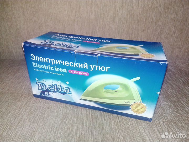 Утюг Delta DL-406. Новый