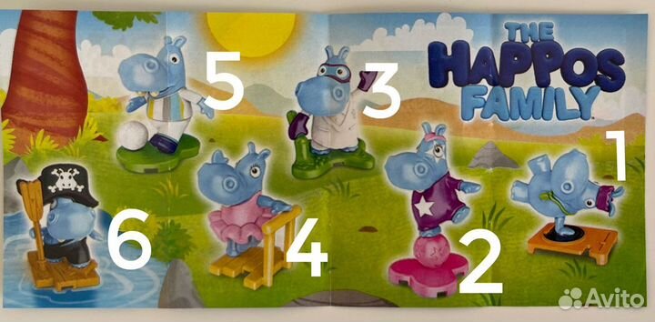 Киндер игрушки Бегемоты 2022