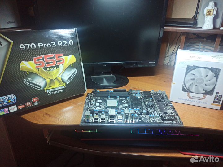 Комплектующие для пк бу Phenom II и др