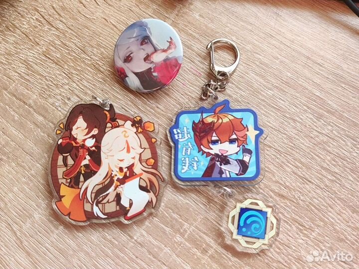 Значки, брелоки геншин genshin impact