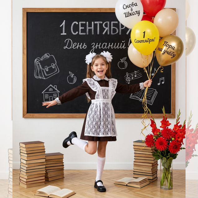 Персональная открытка к 1 сентября / ии арт