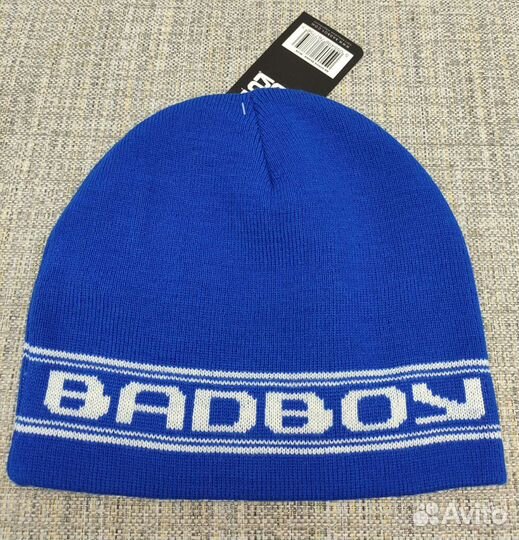 Шапка мужская Bad boy, синяя (Оригинал)