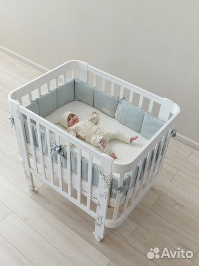 Детская кроватка HB Mommy Love white (белая)