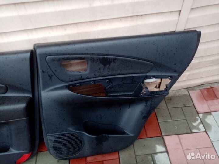 Обшивки дверей hundai tucson 2005 -2008г комп Кожа