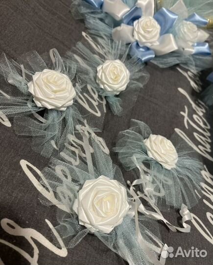 Свадьбное украшение на машину