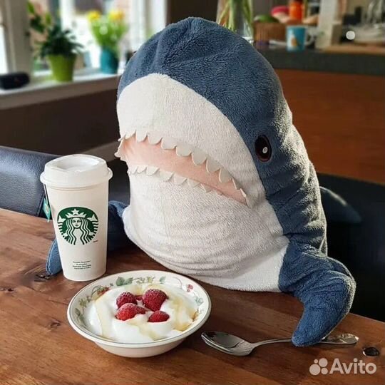 Акула из икеи 60см